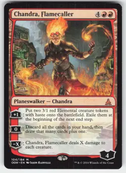 MTG Magic the Gathering Chandra, Flamecaller (104/198) Oath of the Gatewatch LP - Image 1