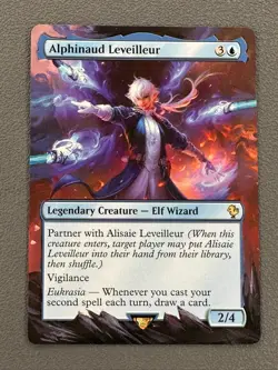 Alphinaud Leveilleur MTG Final Fantasy Commander Hand Painted Full Altered Art v - Image 1