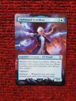 Alphinaud Leveilleur MTG Final Fantasy Commander Hand Painted Full Altered Art v - Image 2