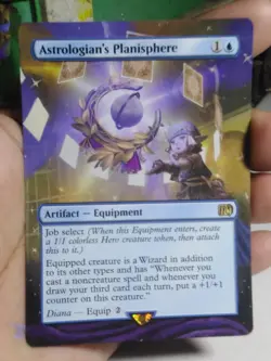 Astrologian's Planisphere MTG Final Fantasy Hand Painted Borderless Altered Art - Image 2