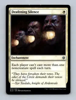 Deafening Silence Throne of Eldraine Non-Foil MTG LP - Image 1