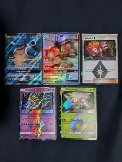 Pokemon Tcg Card Mixed Lot GX, Prism, Shiny, Blastoise, Team Up, More+ - Image 1