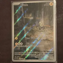 Pokemon Blitzle SV04: Paradox Rift Illustration Rare Holo 195/182 60 HP - Image 1