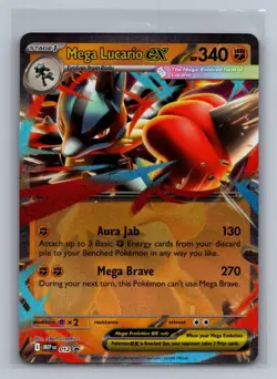 Mega Lucario ex - 012 012 Holo Promo ME: Mega Evolution Promo Pokemon Near Mint - Image 1