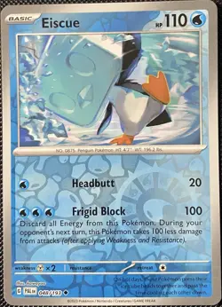 Eiscue 048/193 Sv02: Paldea Evolved Reverse Holo - Pokemon Card - Image 1