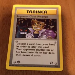 Pokemon Imposter Oak's Revenge Team Rocket 1st Edition 76/82 Regular - Image 1