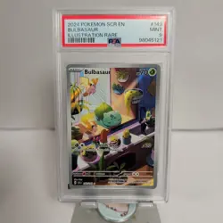 2024 POKEMON SCR EN-STELLAR CROWN ILLUSTRATION RARE #143 BULBASAUR PSA 9 - Image 1