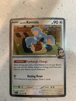 Pokemon TCG Ascended Heroes Larry's Komala Cosmos Holo Promo #175/217 - Image 1