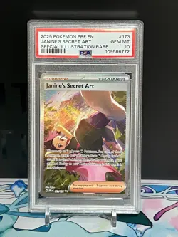 💎 POKEMON PRE EN-PRISMATIC EVOLUTIONS 173/131 JANINE'S SECRET ART SIR PSA 10 - Image 1