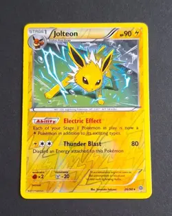 Pokemon TCG Jolteon 26/98 XY Ancient Origins Reverse Holo Rare LP - Image 1