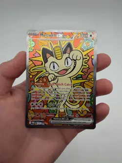 Pokemon Meowth ex 121/088 ENGLISH SIR Perfect Order NEAR MINT - Image 1
