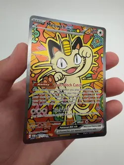 Pokemon Meowth ex 121/088 ENGLISH SIR Perfect Order NEAR MINT - Image 3