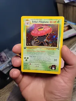 Pokemon TCG 1st Edition Erika's Vileplume 005/132 Gym Heroes Holo Gym Leader - Image 3
