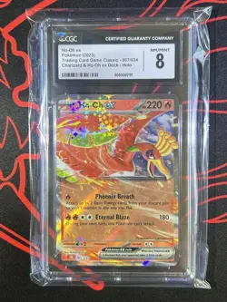 Ho-Oh EX 007/034 Double Rare Pokemon TCG Classic Charizard & Ho-Oh EX Deck CGC 8 - Image 5