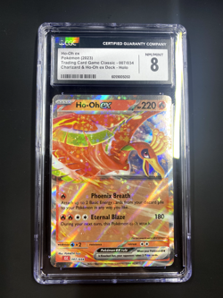 HO-OH EX 007/034 POKEMON CHARIZARD & HO-OH EX DECK HOLO RARE CGC 8 - Image 1