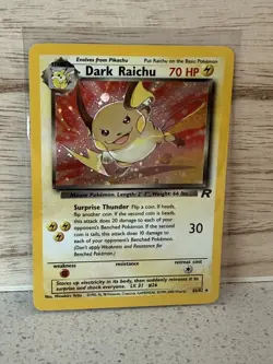 Pokemon Dark Raichu 83/82 Team Rocket Holo (LP) - Image 1