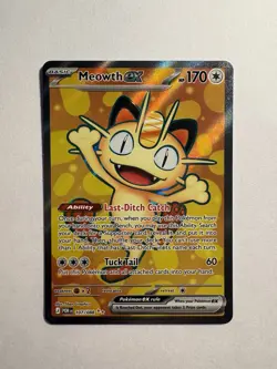 Meowth ex 107/088 FULL ART ULTRA RARE HOLO Perfect Order Me03 Pokemon English EN - Image 1