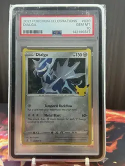 2021 POKEMON CELEBRATIONS #020 DIALGA PSA 10 GEM - Image 1