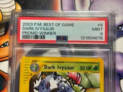 2003 Pokemon ~ Best of Game Winner Promo ~ Dark Ivysaur #6 ~ PSA 9 MINT - Image 2