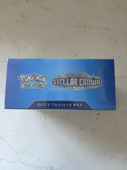 Pokemon Stellar Crown ETB Elite Trainer Box - NEW - small tear - Image 3