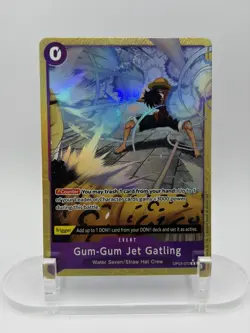 One Piece Gum-Gum Jet Gatling Alt Art OP03-072 R Best Vol. 2 PRB-02 NM ENGLISH - Image 1