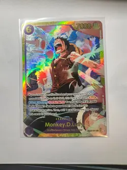 Monkey D. Luffy EB02-061 SEC NM ONE PIECE TCG - Image 1