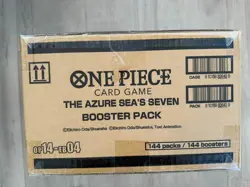 One Piece The Azure Sea's Seven OP-14-EB04 Sleeved Booster Case 144 Packs Sealed - Image 2