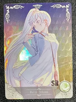 Goddess Story Weiss Schnee RW NS-2M02-053 SR Rare Card Doujin Anime Waifu CCG - Image 1