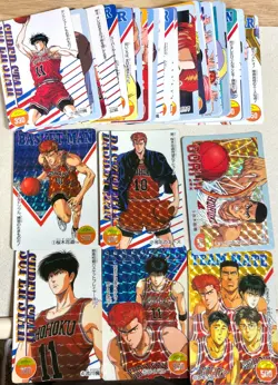 Slam Dunk Amada PP Card Part 1 Complete Set No.1-42 with 6 Holo Prism vintage - Image 1