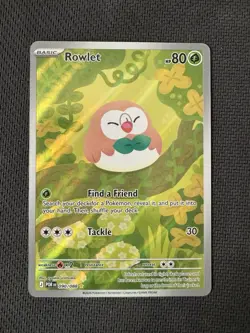Mega Evolution: Perfect Order Rowlet 90/88 Illustration Rare Pokemon Card - NM - Image 1