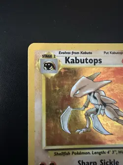 Pokemon Kabutops 9/62 Fossil Holo Rare Stage 2 60 HP Card English 1999 - Image 2