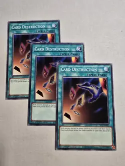 x3 Card Destruction Common 3x SR13-EN032 NM 1st Edition Yu-Gi-Oh! - Image 1