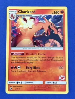Pokemon Card - Charizard 3/70 Dragon Majesty Battle Academy Rare! NM - Image 1