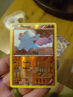 Pokemon Trading Card Game TCG Reverse Holo Plasma Storm Phanpy 71/135 - Image 1