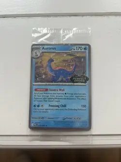 Aurorus Promo Card Cosmo Holo Pokemon Perfect Order Stamped 024/088 Barnes Noble - Image 1