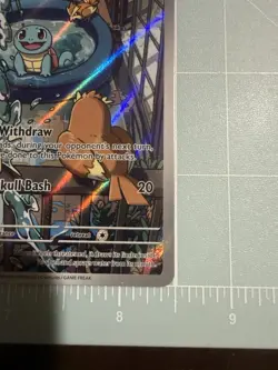 Pokemon TCG Squirtle Stellar Crown Illustration Card 148/142 Near Mint - Image 3