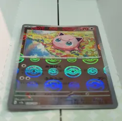 Pokemon TCG Jigglypuff 70 HP Holo Basic Japanese Fairy Standard Card - Image 1