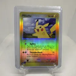 Vintage Y2K Pikachu Reverse Holo Pokemon Card #43 Team Magma & Team Aqua - Image 1