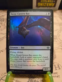 MTG Deep-Cavern Bat The Lost Caverns of Ixalan Foil Uncommon NM - Image 1