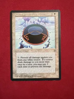 Circle of Protection: White - Ice Age - MTG Magic The Gathering Vintage 90’s - Image 1