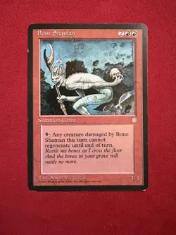 Bone Shaman - Ice Age - MTG Magic The Gathering Vintage 90’s - Image 1