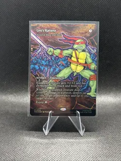 Leo's Katana - Sword of Sinew and Steel (Borderless) TMNT Source Material Foil - Image 1