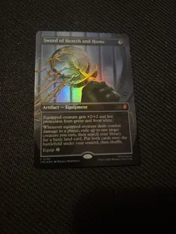 Sword of Hearth and Home 136 PROMO BORDERLESS FOIL TMNT Pizza Box Commander MTG - Image 1
