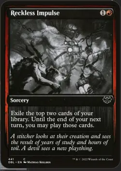 Magic The Gathering, Reckless Impulse, Innistrad: Double Feature, Foil Common - Image 1