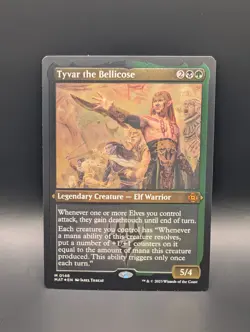 MTG - Tyvar the Bellicose - FOIL ETCHED - Legendary Creature - MAT #148 - Mythic - Image 1