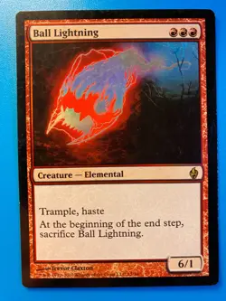 MTG 1x FOIL Ball Lightning 12 Premium Deck Series Fire and Lightning Magic x1 NM - Image 1