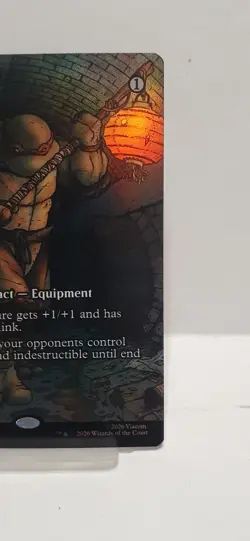 MTG Donnie's Bo as Shadowspear Borderless Foil #17 TMNT Near Mint - Image 4