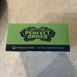 Pokemon TCG: Mega Evolution Perfect Order ETB (Pokemon Center Exclusive) In Hand - Image 5