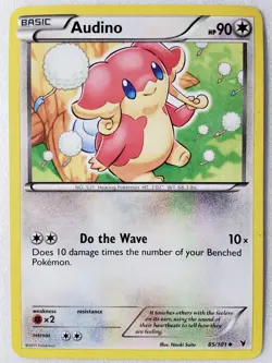 Audino 85/101 LP - Noble Victories Pokemon Card - Naoki Saito Art - Image 1