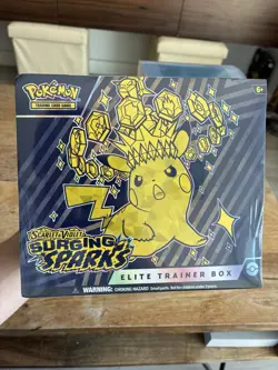 Pokemon Surging Sparks ETB Elite Trainer Box Factory Sealed + Protective Case! - Image 1